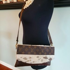 Upcycled louis vuitton crossbody